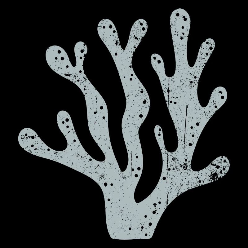 Silhouette corail azur