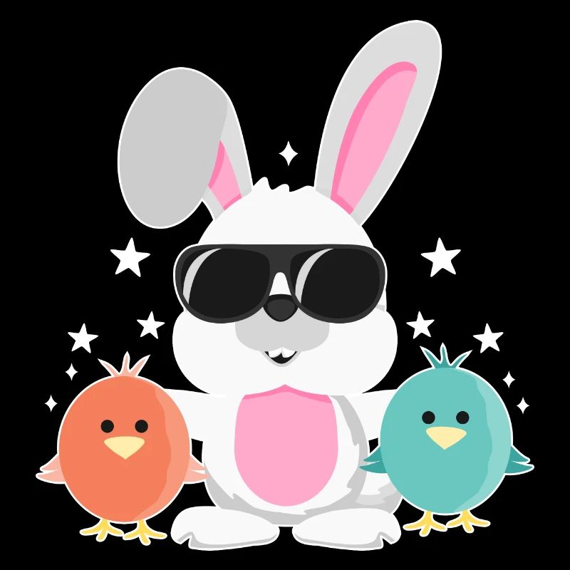Bunny with Sunglasses, Chick, Rabbit, Easter Bunny