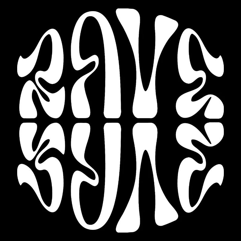 Conception typographique de musique rave