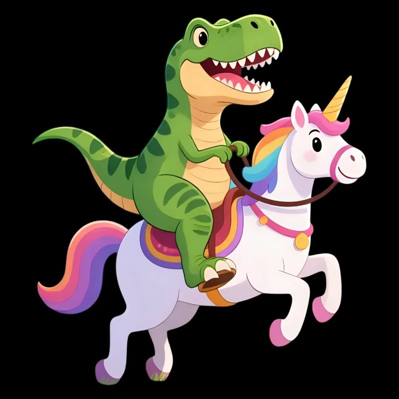T-Rex auf Einhorn – Fantasy Clash