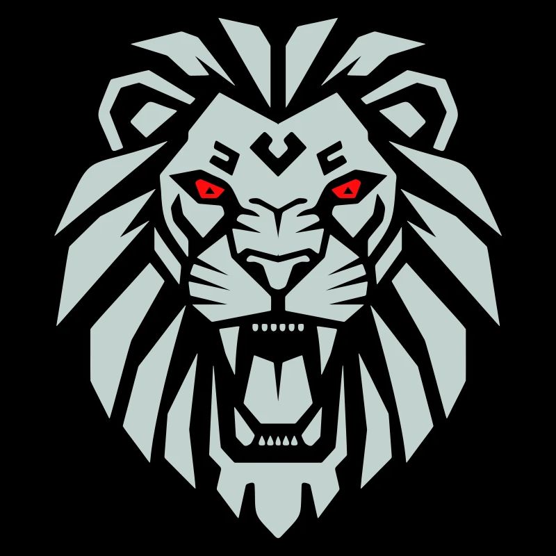 Geometric Lion - Re dei Leoni Minimalista