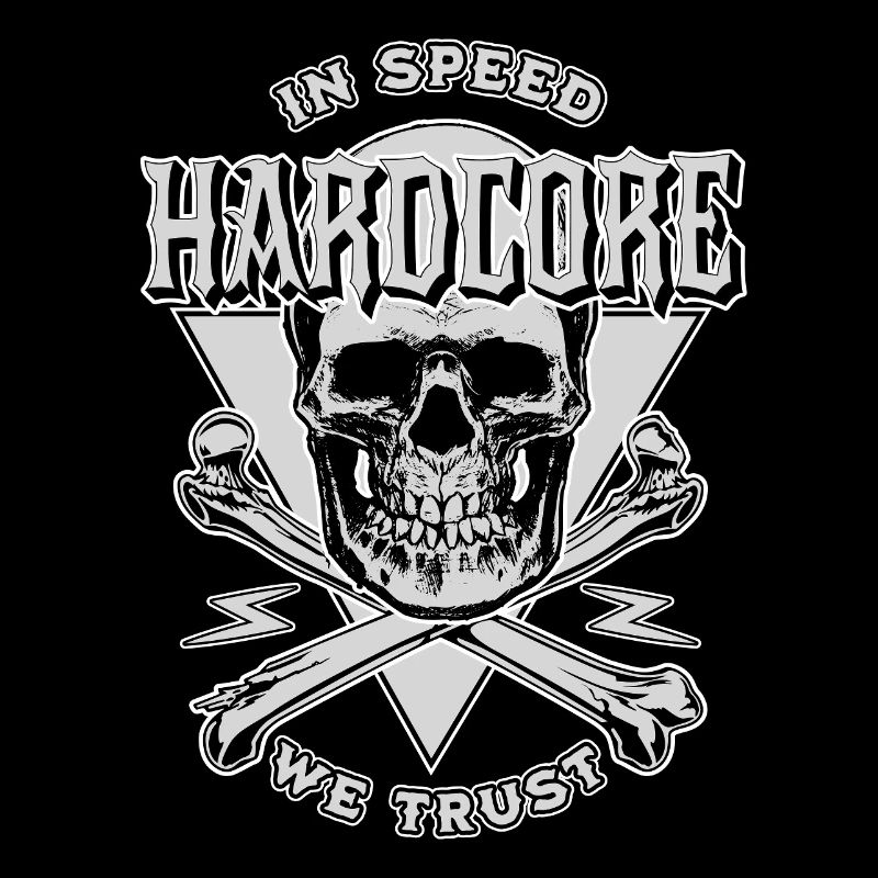 Motorcycle Biker Chopper Custom with Skull