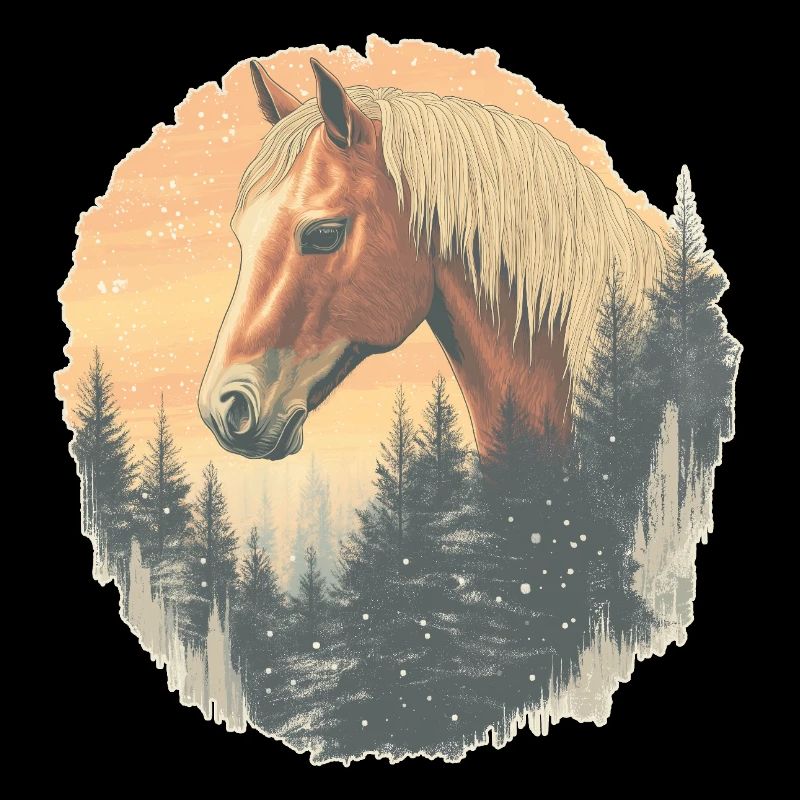 Pferd Winter