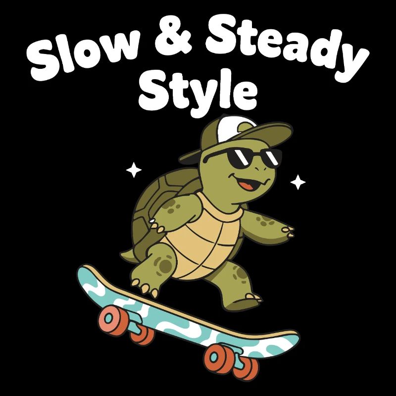 Langsam Skate Schildkröte