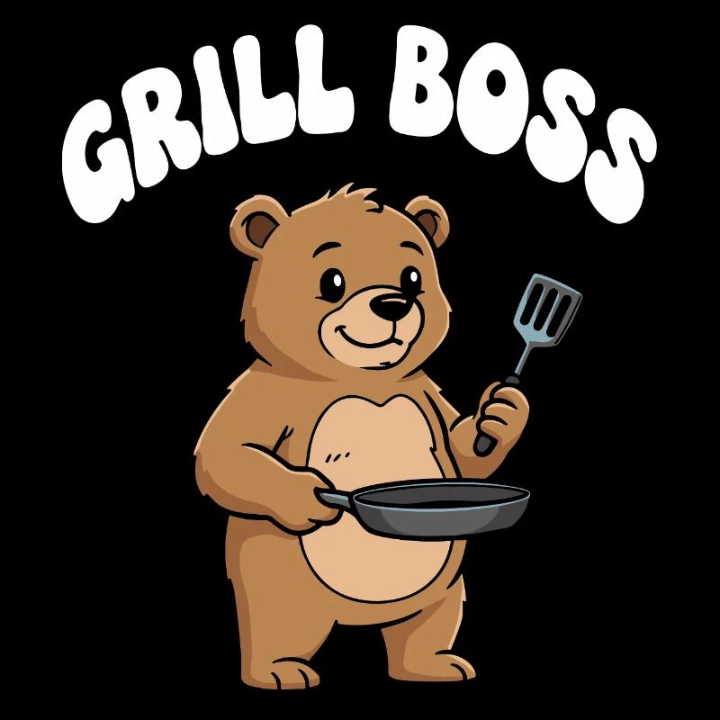 Grill Bear Cooking Design