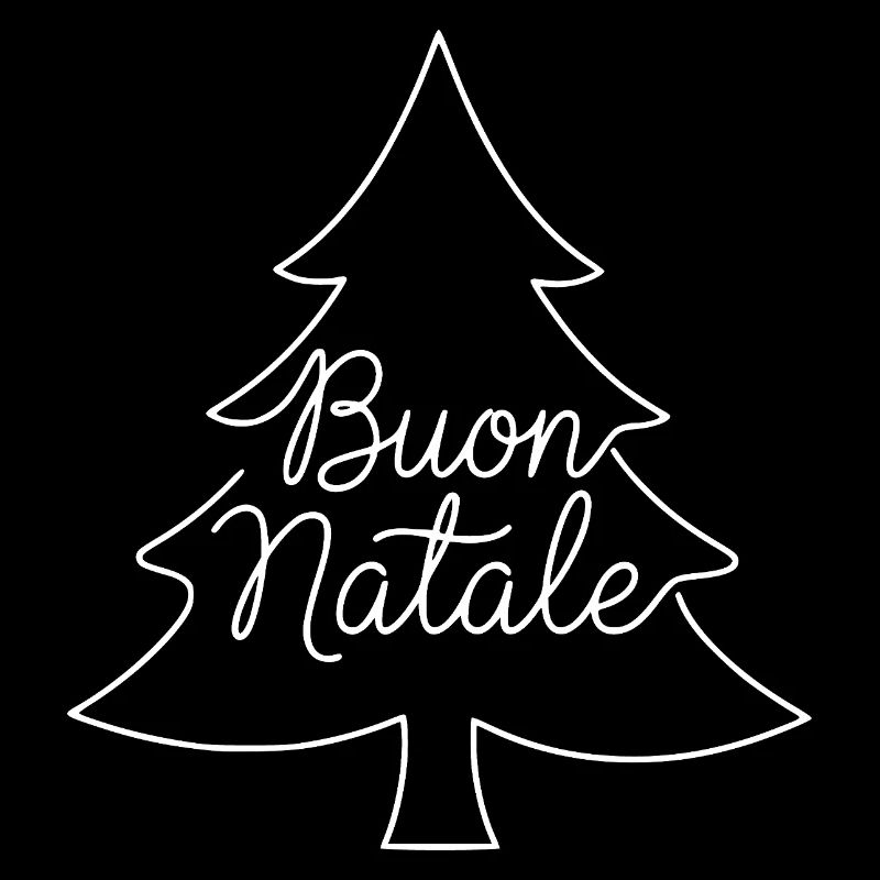 Conception du sapin de Noël Buon Natale