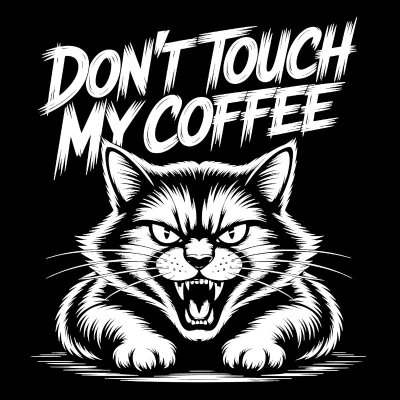 Ne touche pas, ma photo de chat au café