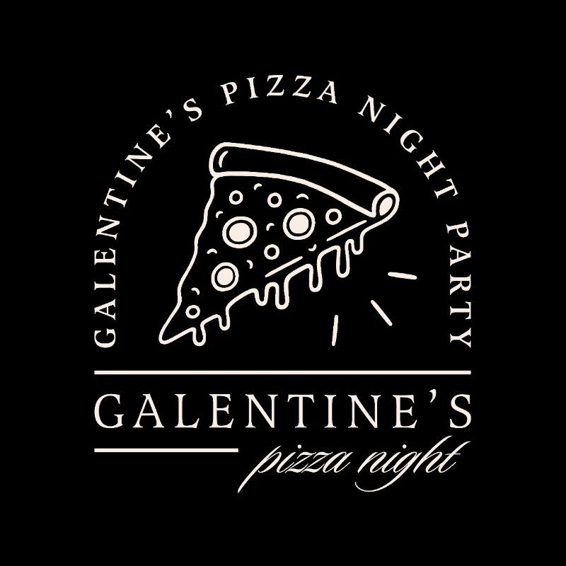 Galentines' Tag Pizza Abend Valentinstags-Mädchen-Dinner