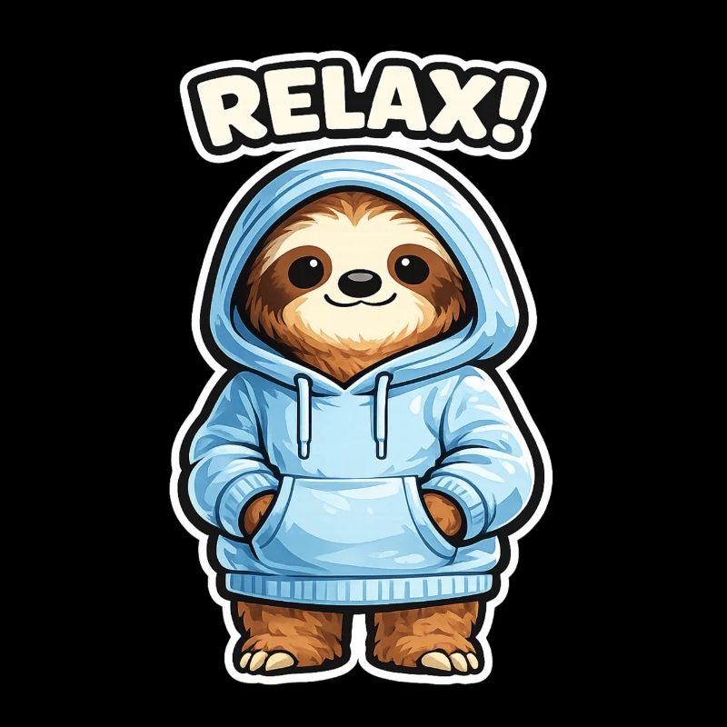 Sweat à capuche Relax Sloth