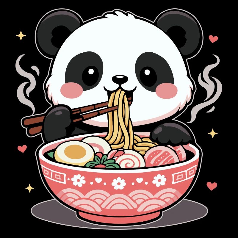 Ramen Cute Kawaii Panda