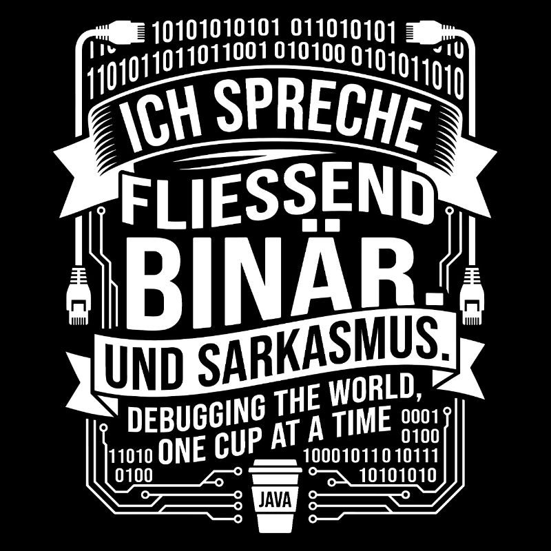 Coding Binärer Kaffee Sarkasmus
