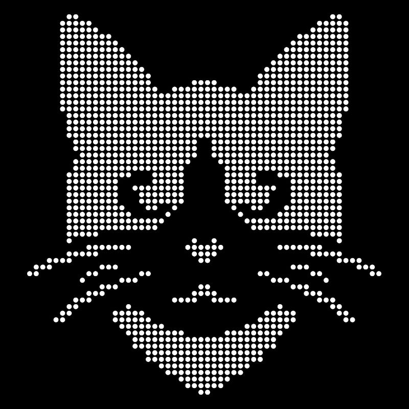 Halbton-Katzengesicht