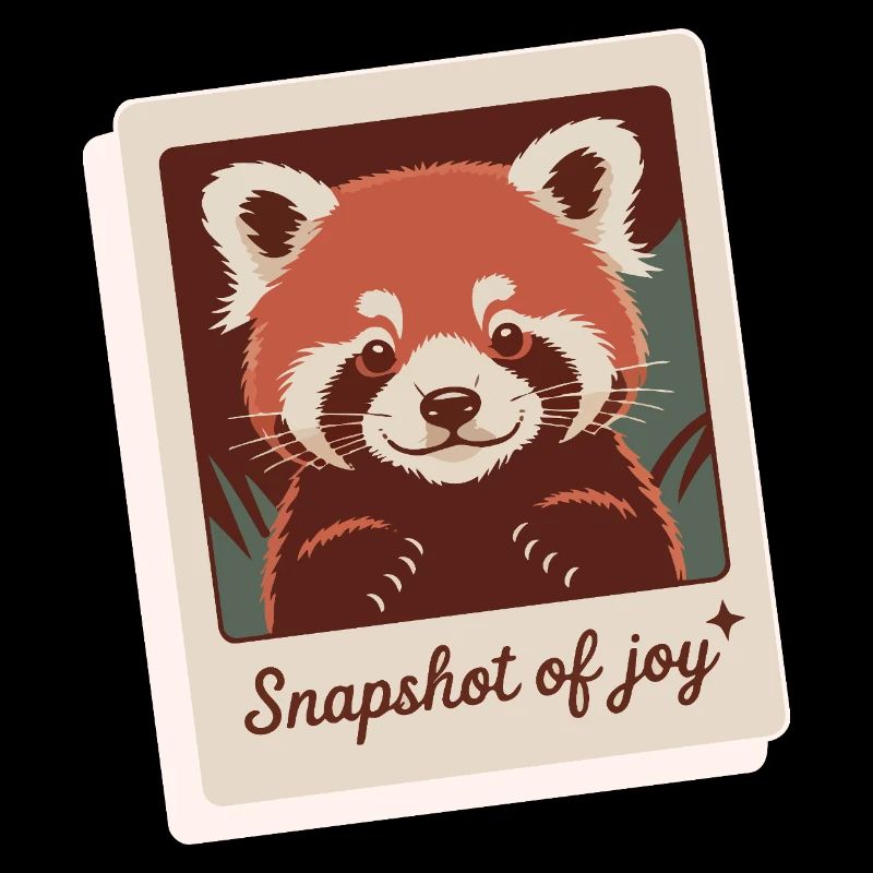 Roter Panda Schnappschuss Freude