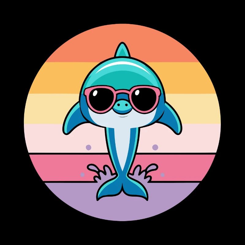 Pastel dolphin sunglasses