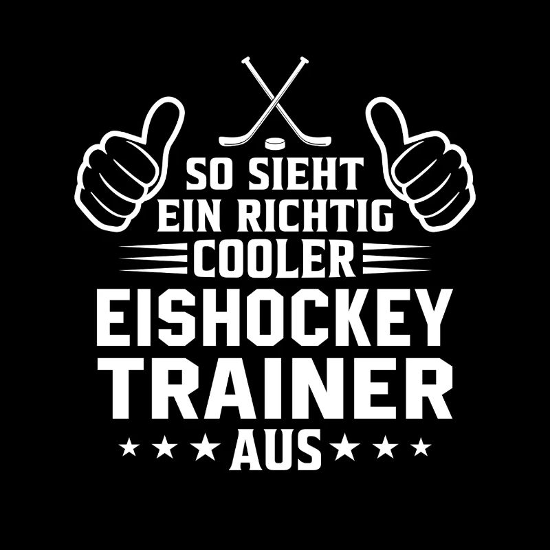 So sieht ein cooler Eishockey Trainer aus 
