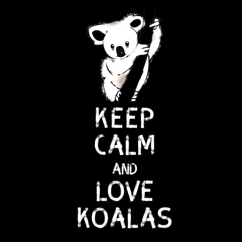 koala keep calm Love Koalas Bär Baum nap Nerd geek