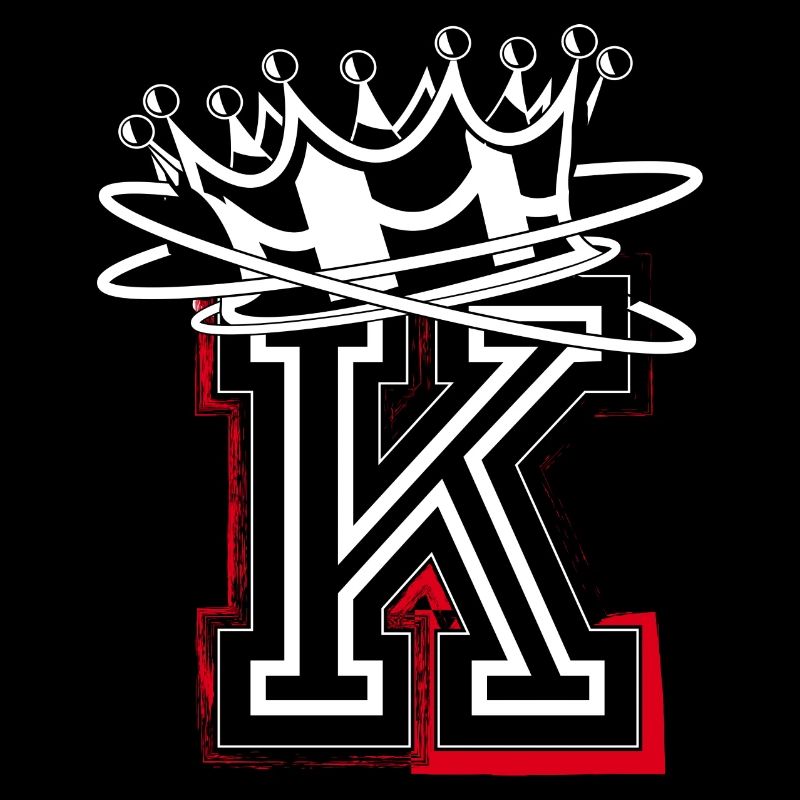 Letter K with crown