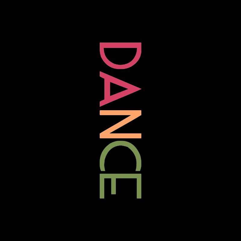 DANCE Design - Art coloré de lettres