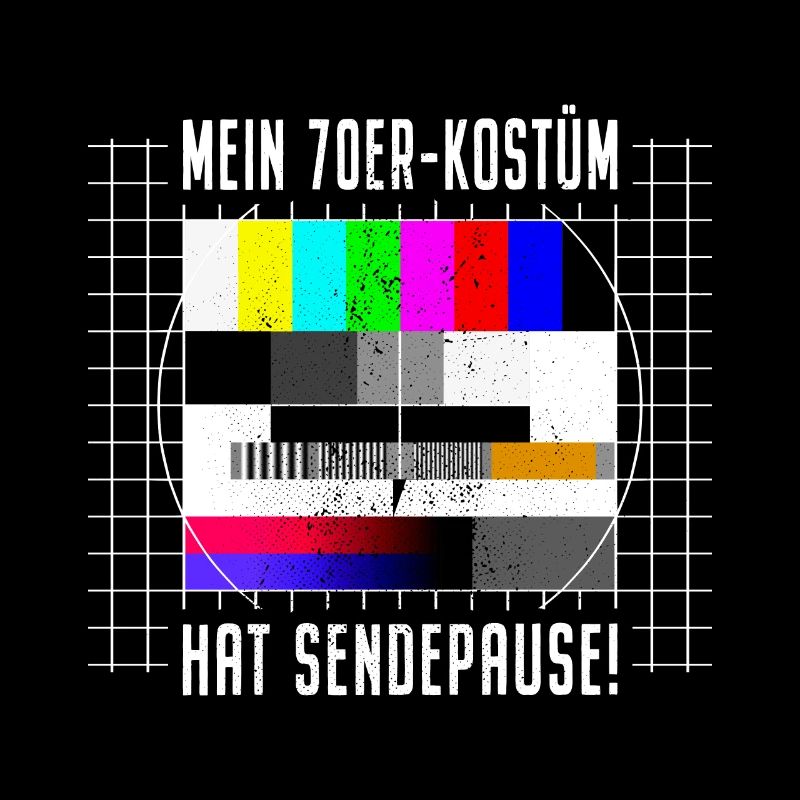 70er Jahre Kostüm Sendepause Testbild 70s Party