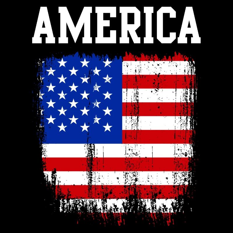 Distressed American Flag Graphic
