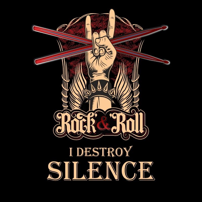 I destroy Silence, drummer, drummer, drums, drums