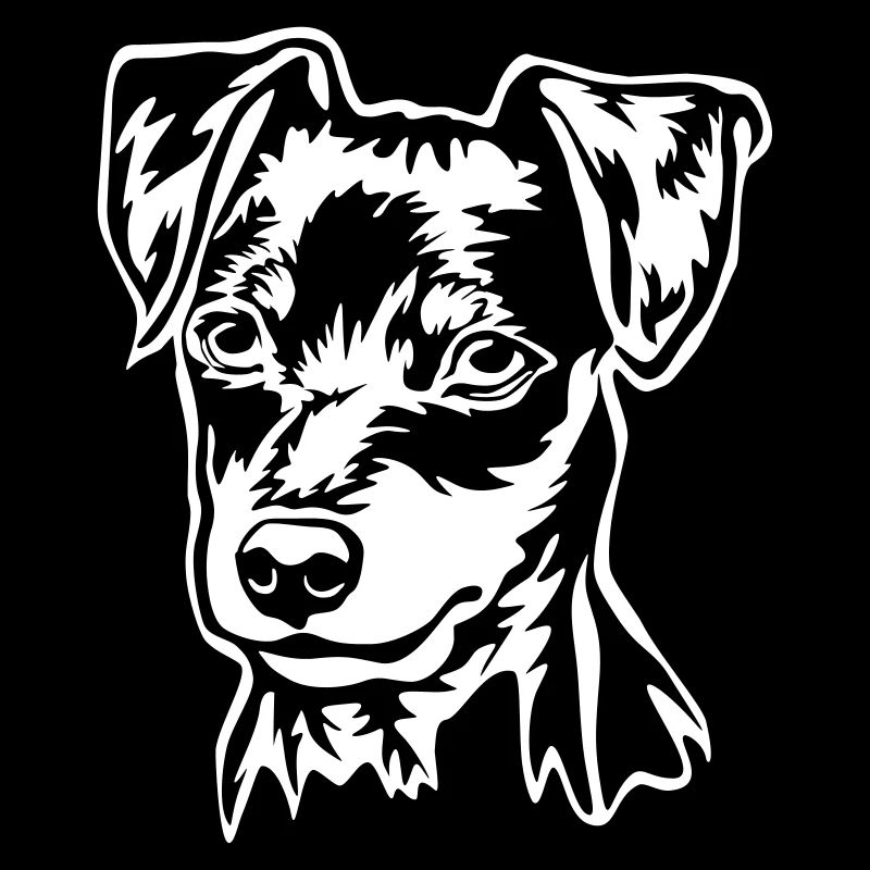 Zwergpinscher Kopf "Black Edition"