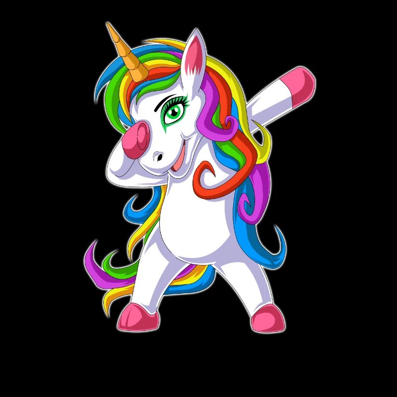 dabbing unicorn