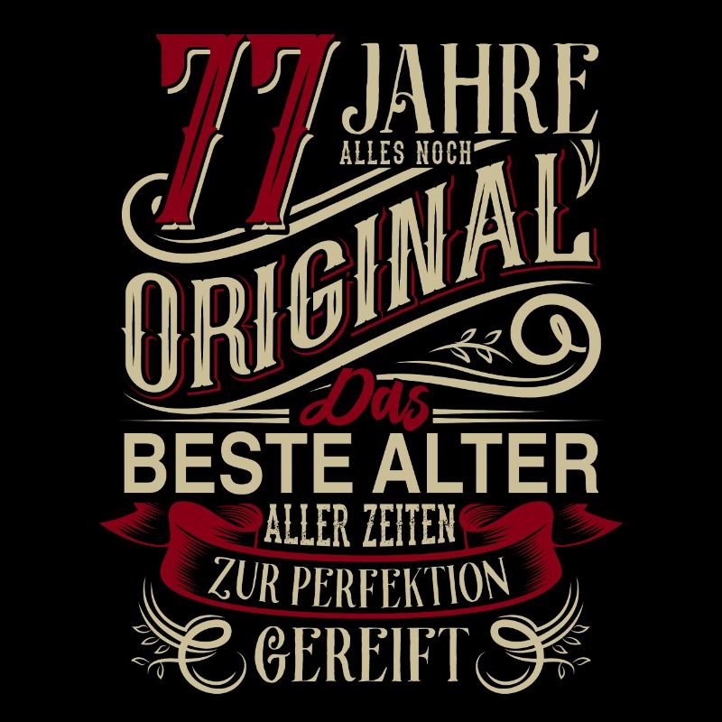 77. Geburtstag Vintage Retro