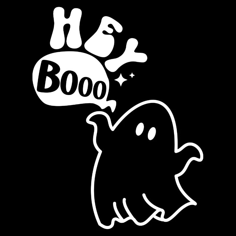 Halloween ghost knows Hey Booo