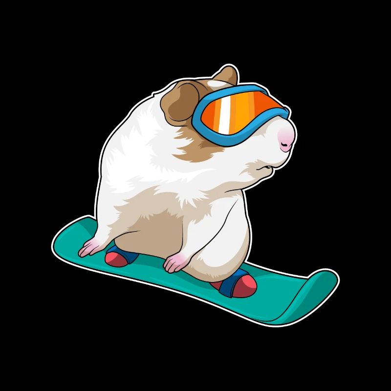 Guinea Pig Snowboarder Snowboard