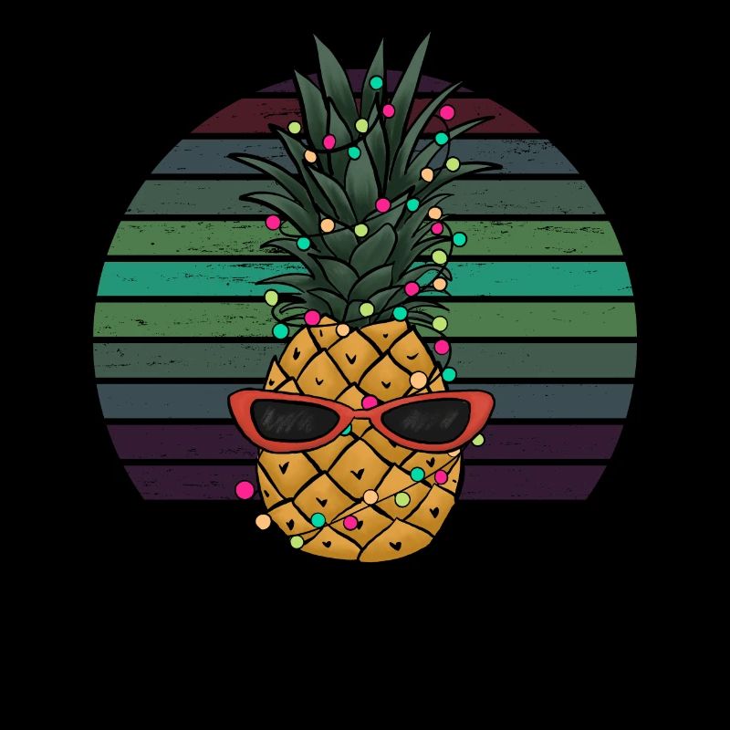 Retro Pineapple String of Lights Christmas Gift