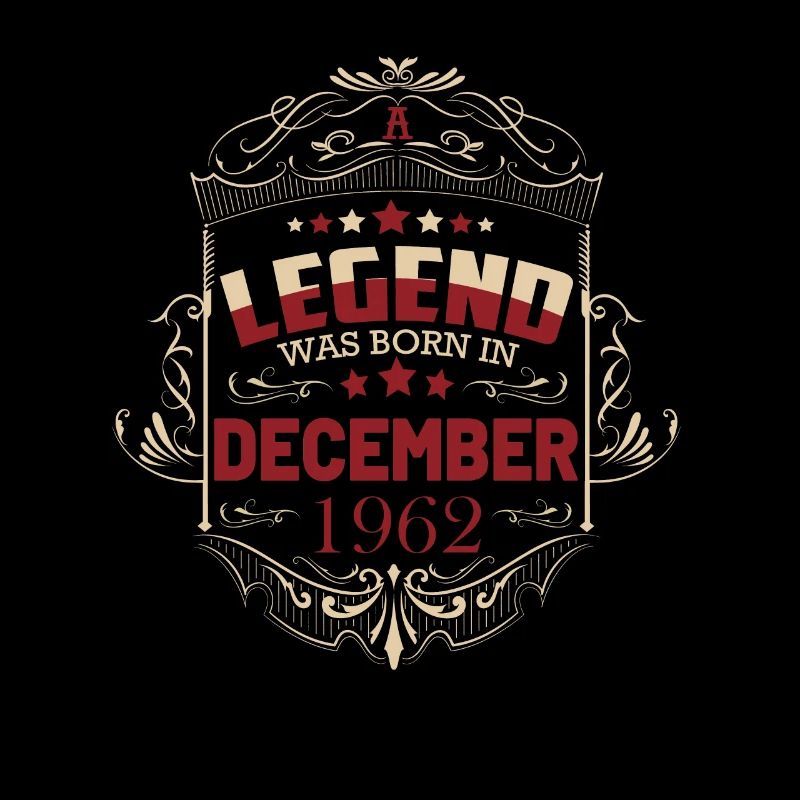 Anniversaire décembre 1962 Millésime