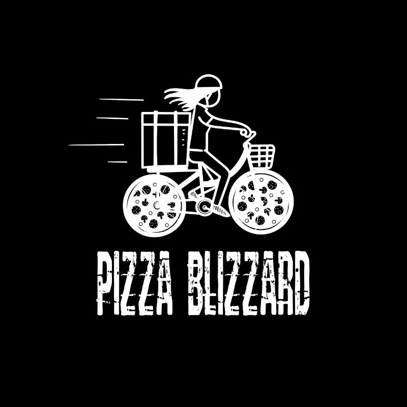 Pizza Blizzard Bicycle Pizza Delivery Pizza Service