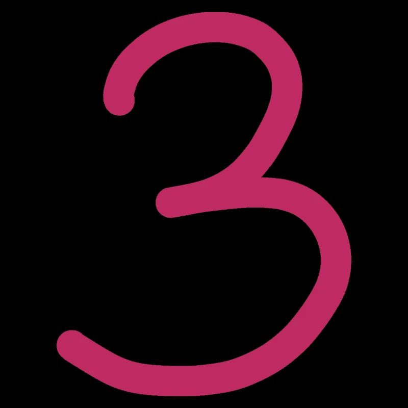 3 Numéro trois numéro anniversaire