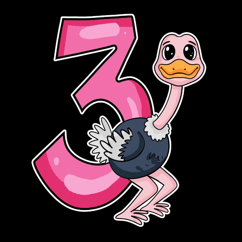 3 Years Old - 3rd Birthday with Animal Motif