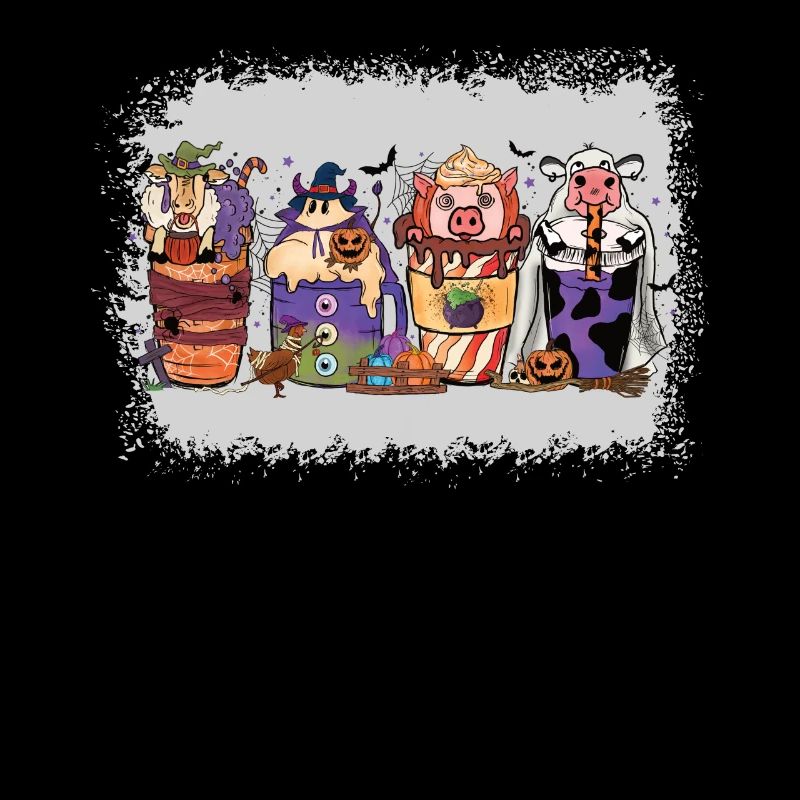 Coupe de chocolat chaud d’automne Halloween