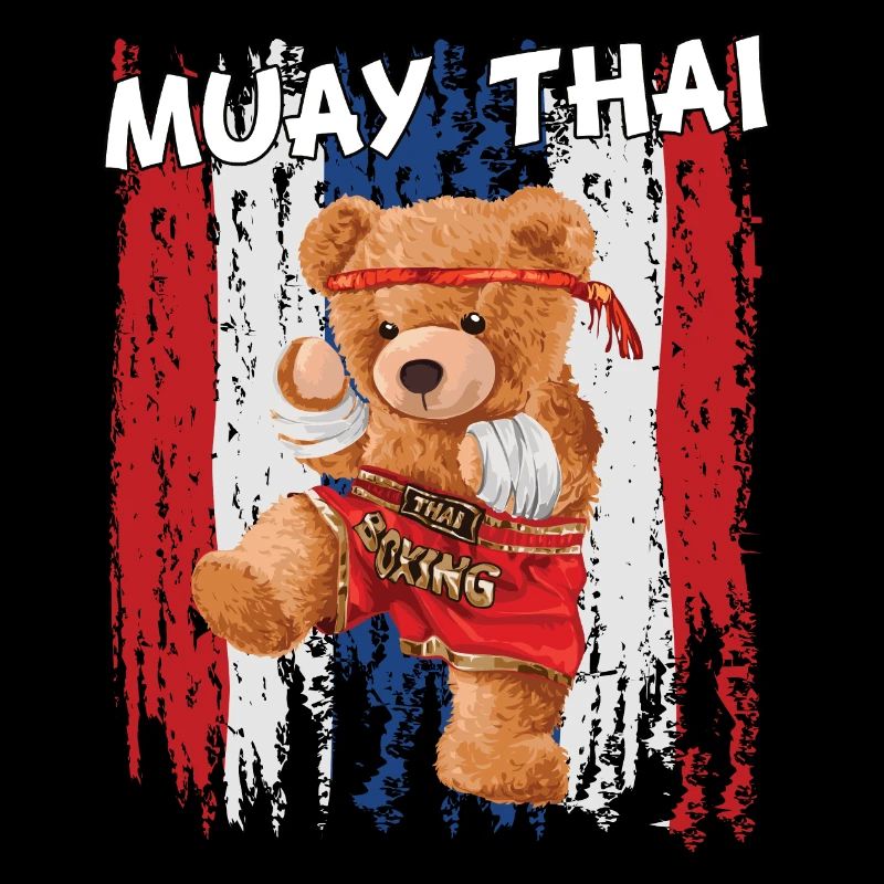 Teddybär Muay Thai Kämpfer