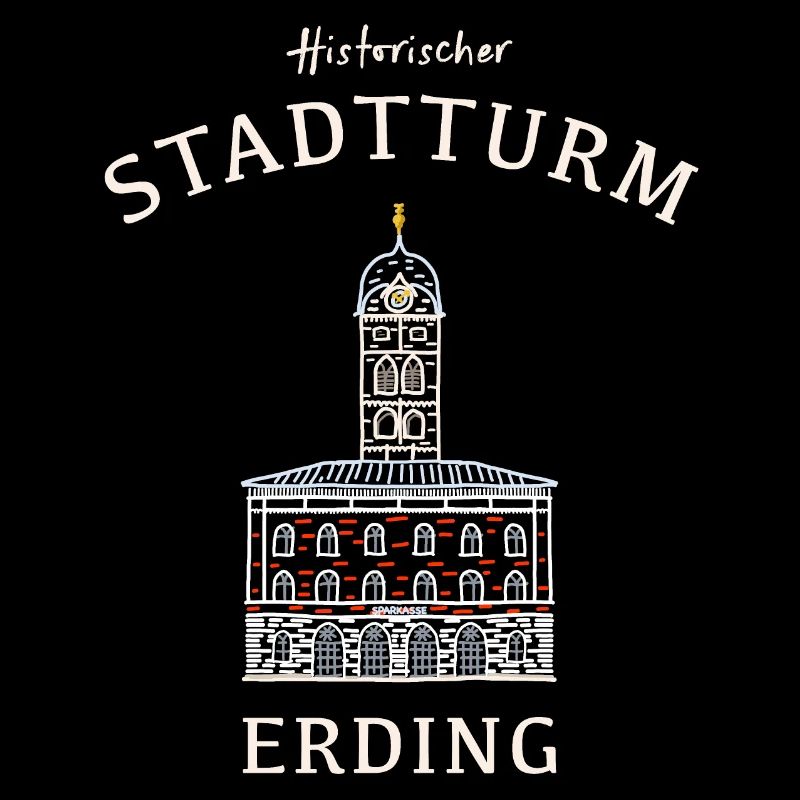 Erding kultiger Stadtturm, Bavaria, Germany
