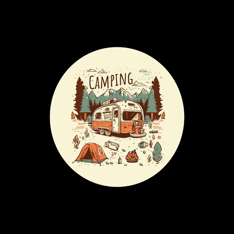 Aventure de camping avec camping-car