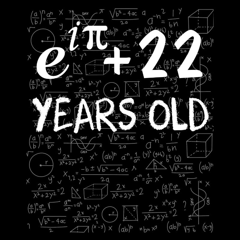 21. Geburtstag 21 Jahre alt Euler Identity