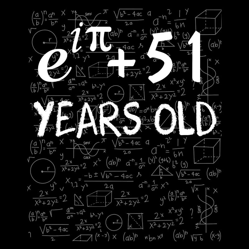 50e anniversaire 50 ans Euler Identité cadeau math