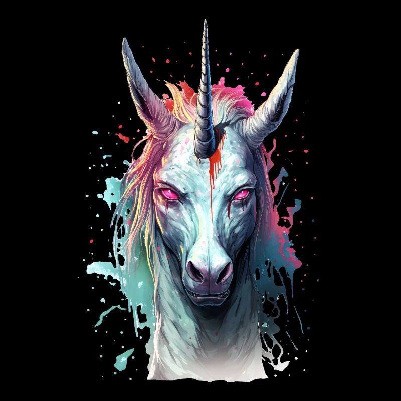 Böses Einhorn Kopf Einhornliebhaber Geschenk
