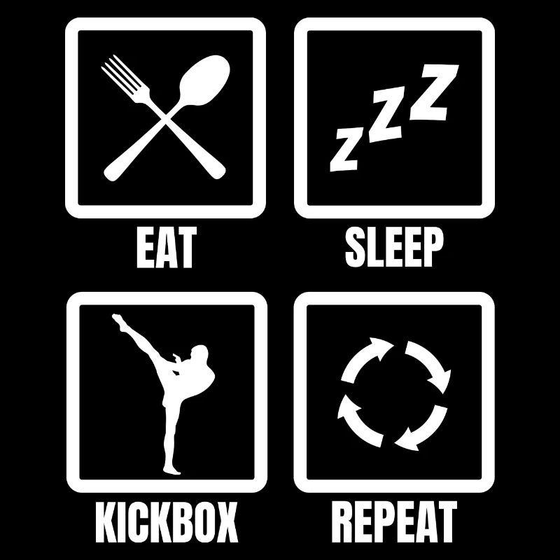 Eat Sleep Kickbox Repeat