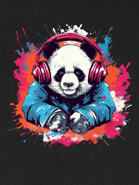 Panda als Dj