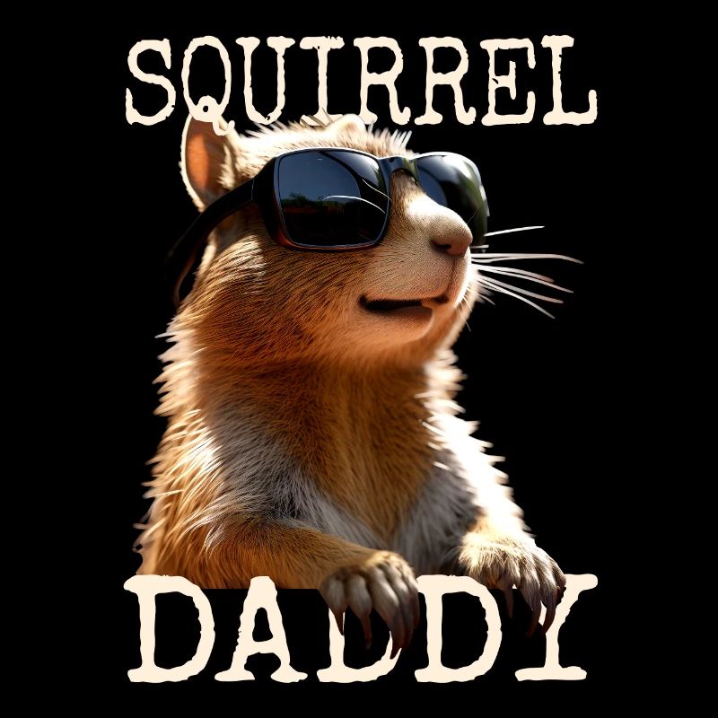 Squirrel Daddy Eichhörnchen Papa Vatertag Dad