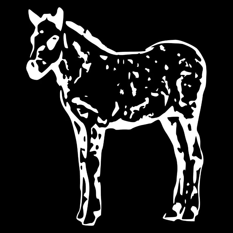 weißes Pferd weiß Pferde T-shirt Geschenk Reiter 