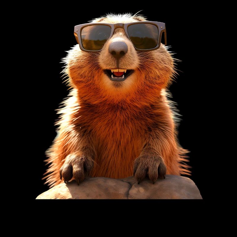 Marmot with sunglasses Rodent Ground Squirrel