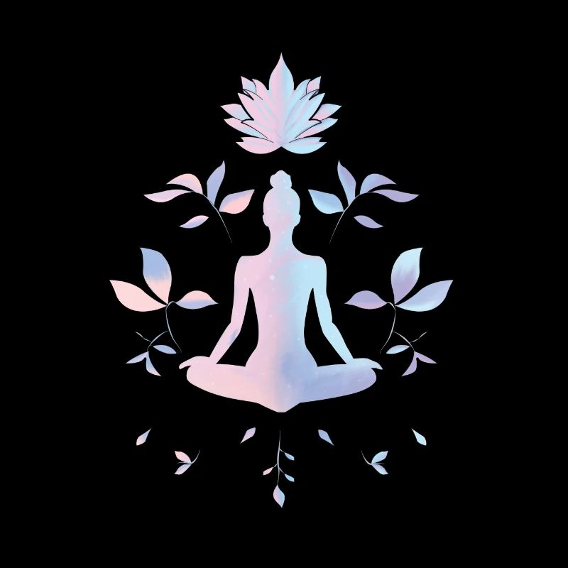 Méditation & Équilibre – Illustration du Lotus Calme