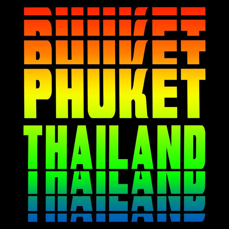 Phuket Thailand rainbow design