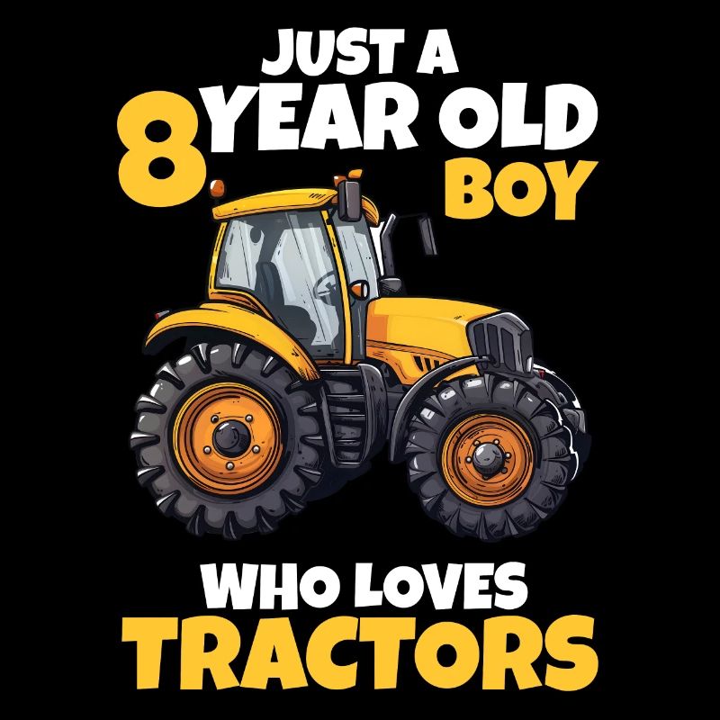Traktor 8 Jahre 8. Geburtstag Junge Geschenk